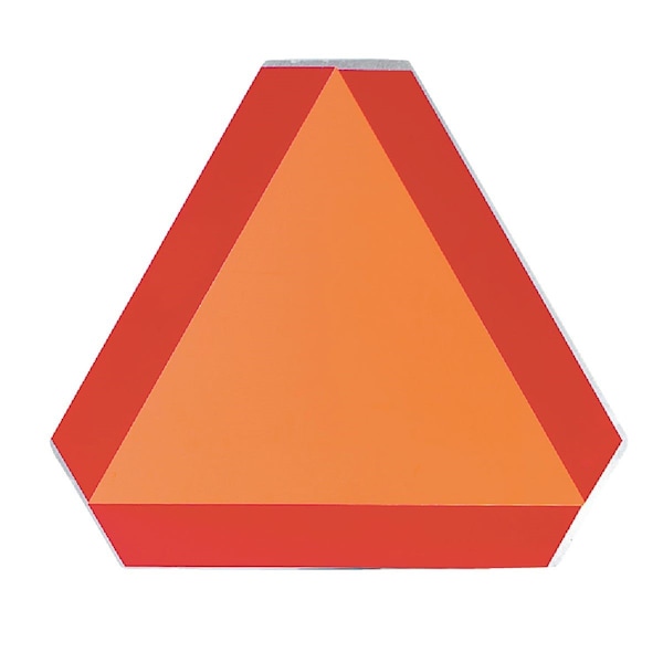 Safety Vehicle Emblem 16 In. x 14 In. Slow Moving Vehicle Emblem, Aluminum Sign S276.7 SMV ALUMINUM - main